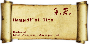 Hagymási Rita névjegykártya